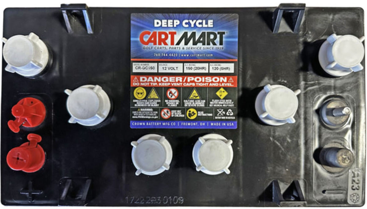 Crown Battery Crown 12 Volt Battery 150 Ah Part CR-GC150 12V