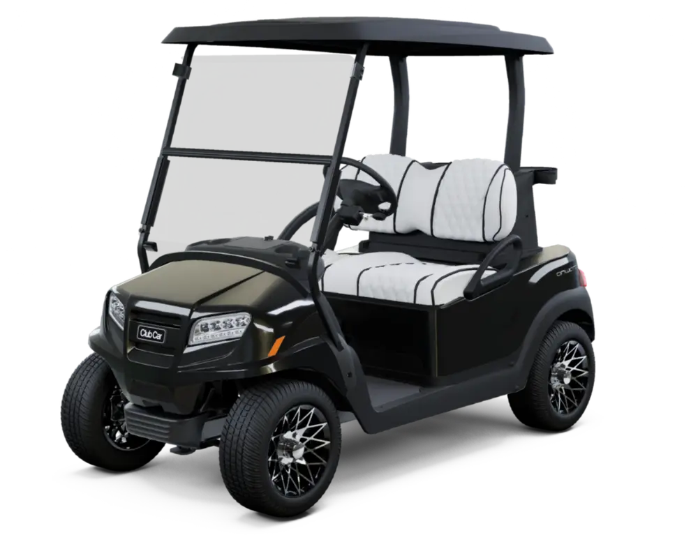 Metallic Black with Premium White Double Diamond Stitched Seats