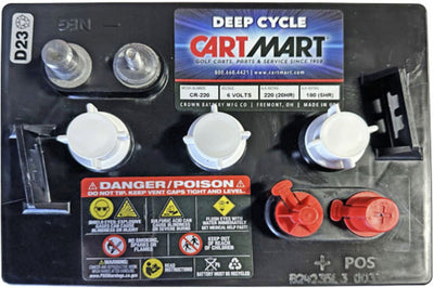 Crown Battery Crown 6 Volt Battery 220 Ah Part CR-220 6V