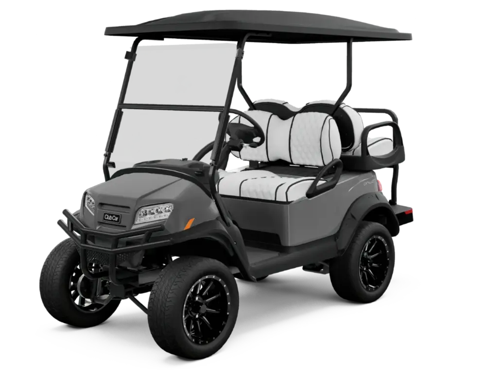 Matte Graphite with Premium White Double Diamond Stitched Seats