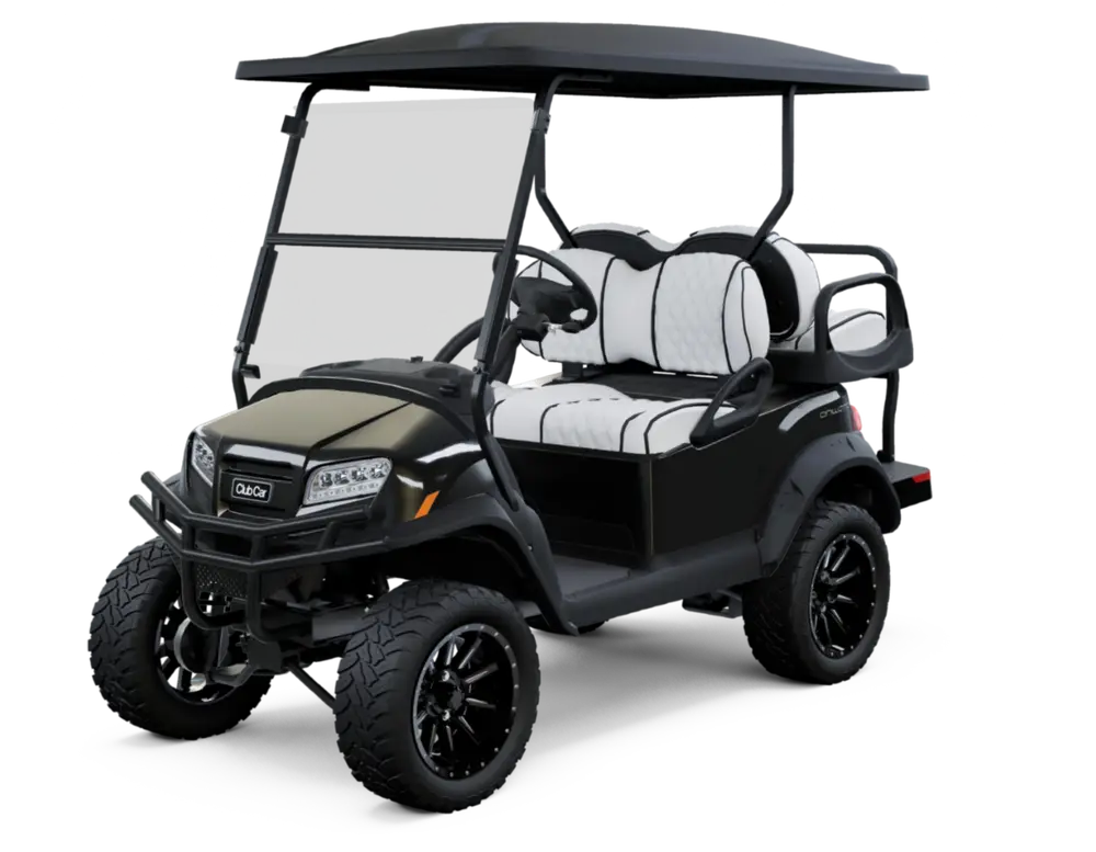 Metallic Black with Premium White Double Diamond Stitched Seats