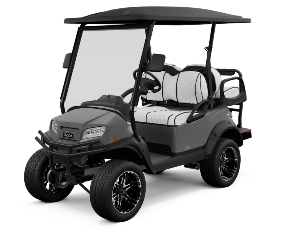 Matte Graphite with Premium White Double Diamond Stitched Seats