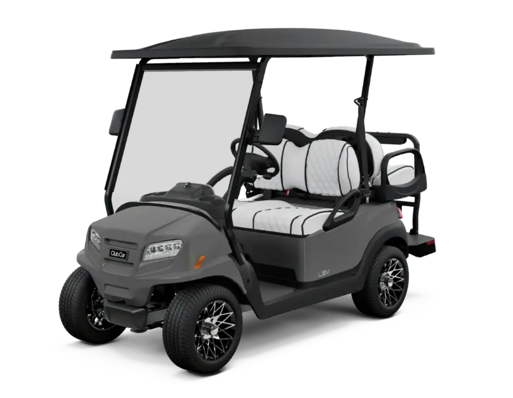 Matte Graphite with Premium White Double Diamond Stitched Seats