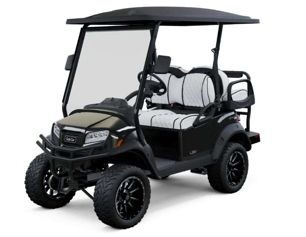 Metallic Black with Premium White Double Diamond Stitched Seats