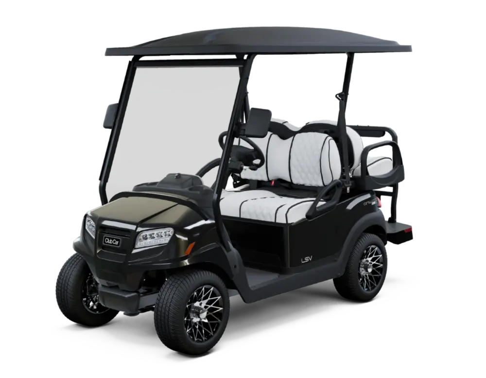 Metallic Black with Premium White Double Diamond Stitched Seats
