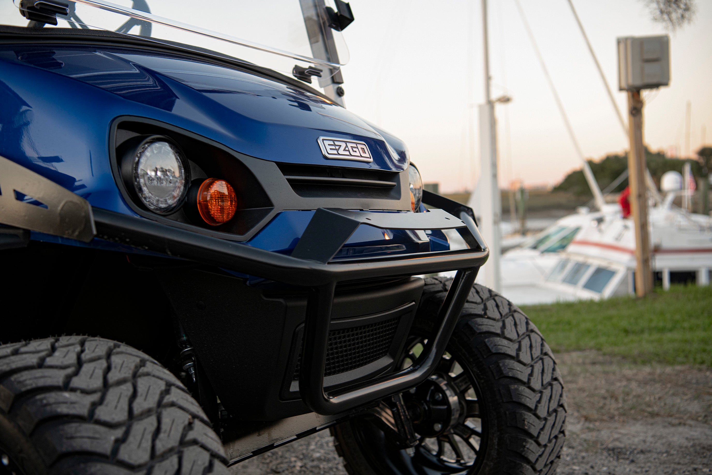 MY2024 E-Z-GO Express L6 with lifted suspension