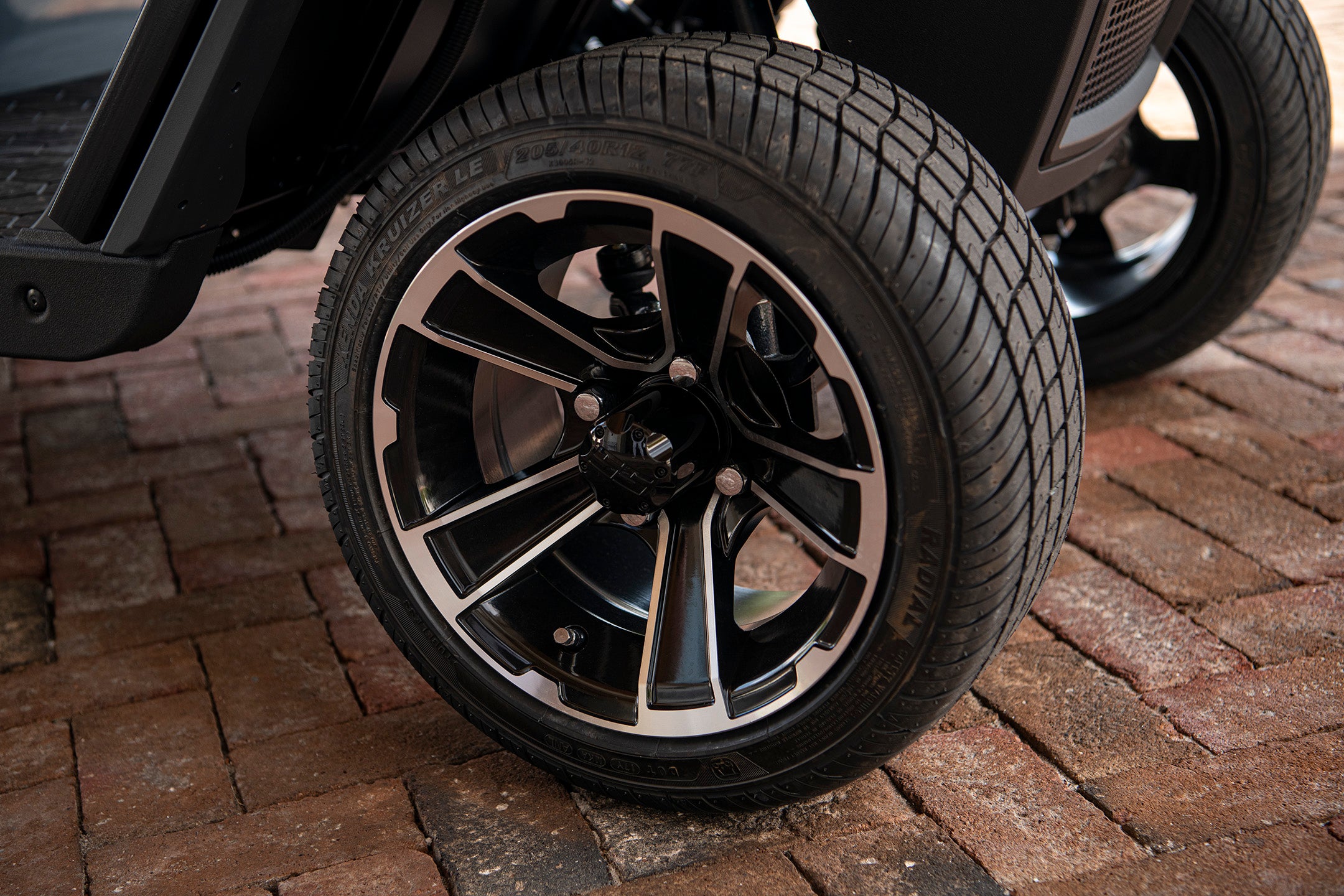 Premium tire and wheel option for the MY2024 E-Z-GO Express S2