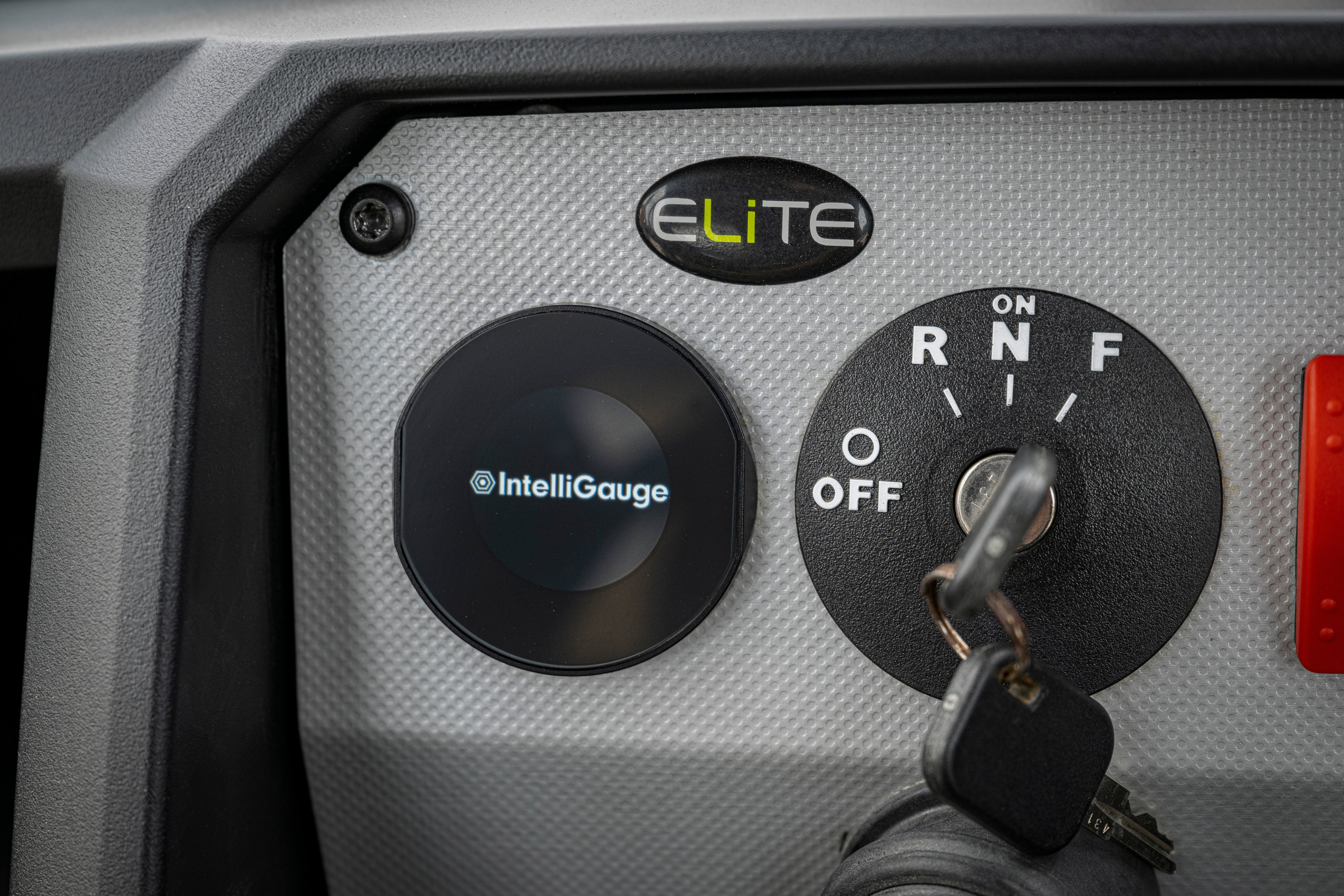 E-Z-GO multi-function gauge shown for the MY2025 Express 2