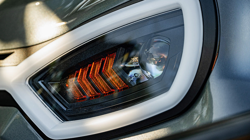 2026 E-Z-GO Liberty LED headlight detail