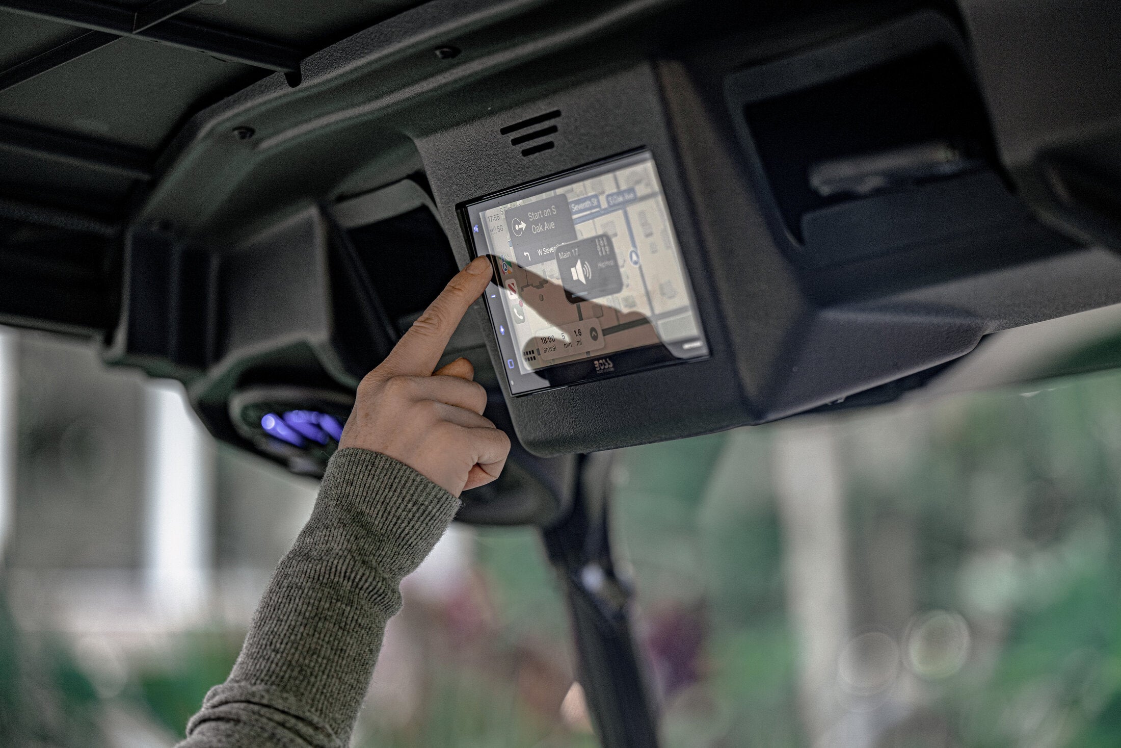 Infotainment system in the E-Z-GO Liberty LSV