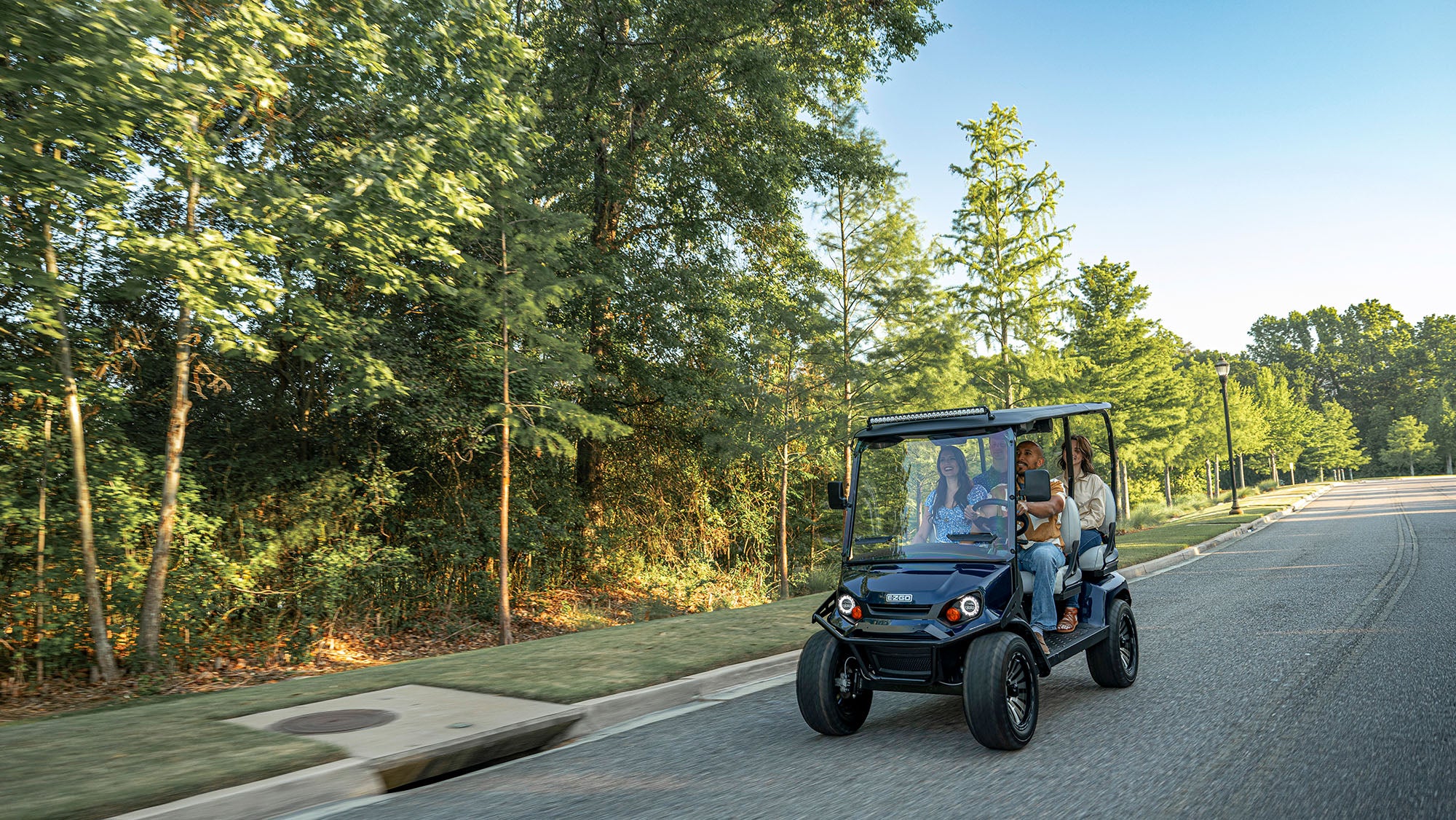E-Z-GO Liberty LSV driving scene - MY2024
