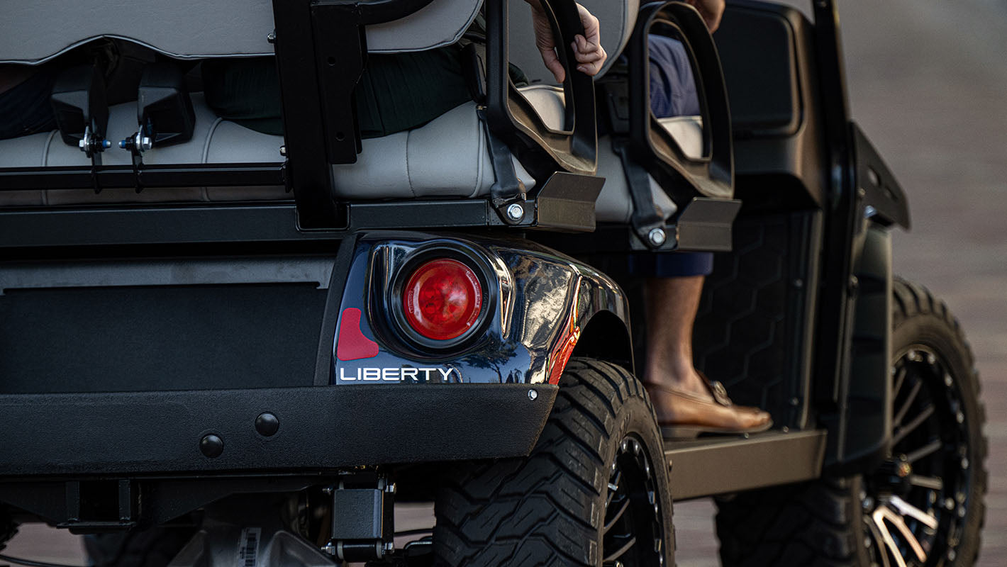 Safety equipment on the E-Z-GO Liberty LSV