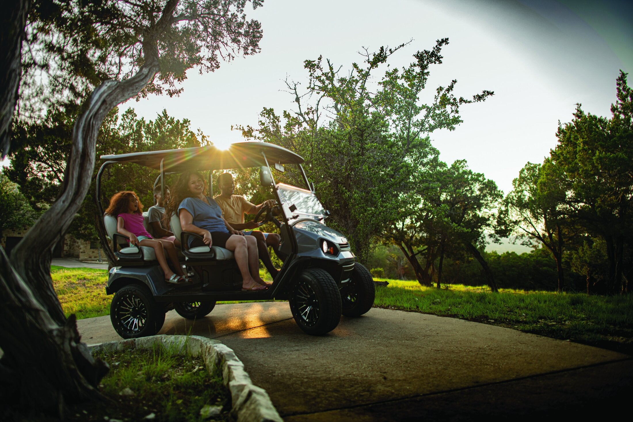 E-Z-GO Liberty optimized wheelbase and handling