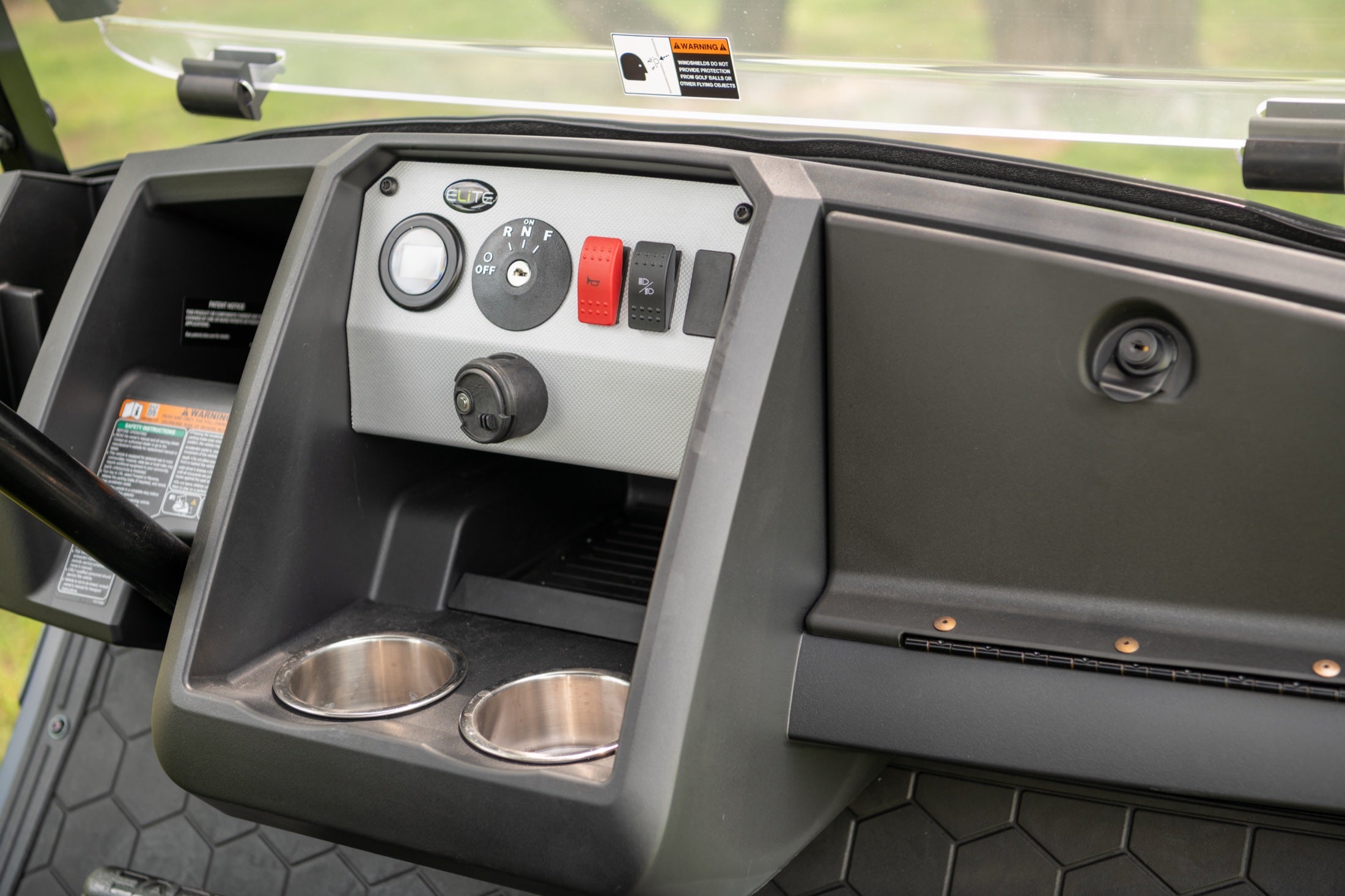 Premium interior in the MY2024 E-Z-GO Liberty
