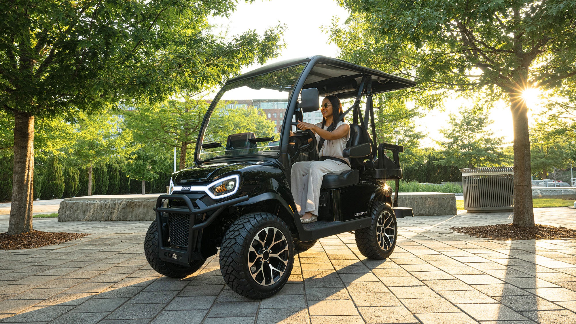 2027 E-Z-GO Liberty 4 on a golf course path