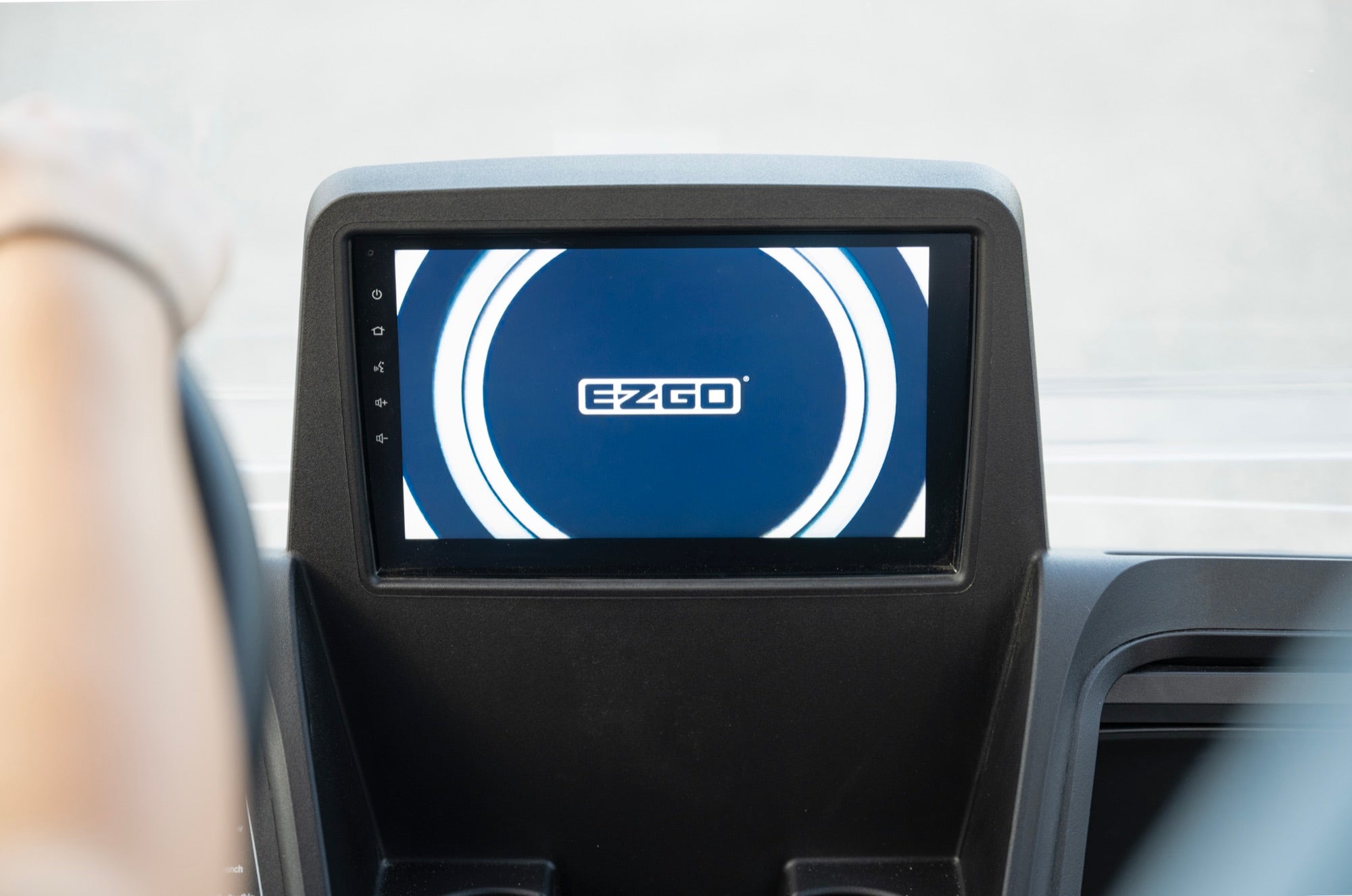 ECOXGEAR touchscreen available for the 2026 E-Z-GO RXV 2