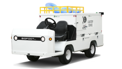 Taylor-Dunn Bigfoot XL lavatory service truck